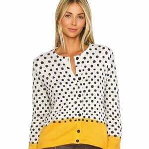 Polka Dot Colorblock Cardigan, statement Chic, ugly or cool Y2K